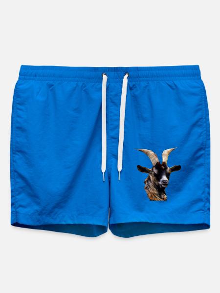 Ziege Widder Steinbock Horoskop Sternzeichen Tier  - Badeshorts - Cobalt blue