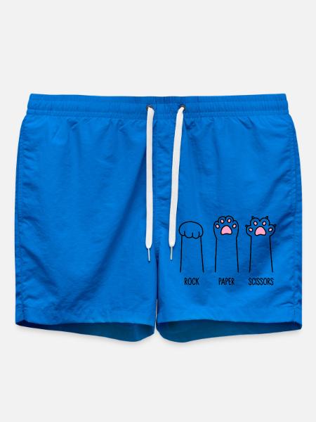 Rock Paper Scissors - Swim Trunks - cobalt blue