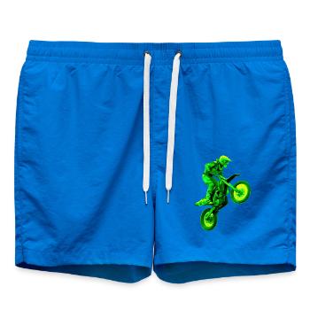 enduro grün - Badeshorts - Cobalt blue - Vorne - AI Model Male 185 light (185cm)