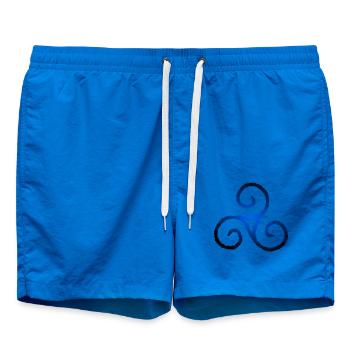 Keltisches Symbol Triskele Dreierspirale - Badeshorts - Cobalt blue - Vorne - AI Model Male 185 light (185cm)
