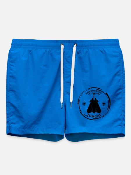 Plane F14 Tomcat - Swim Trunks - cobalt blue