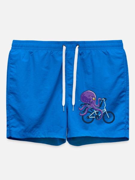 Oktopus Fahrrad fahren - Badeshorts - Cobalt blue