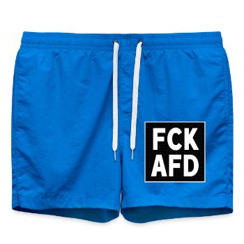 FCK AFD - Badeshorts - Cobalt blue - Vorne - AI Model Male 185 light (185cm)