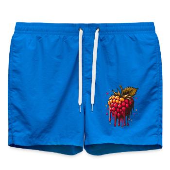 Two-tone dripping raspberry - Swim Trunks - cobalt blue - Front - AI Model Male 185 light (185cm)