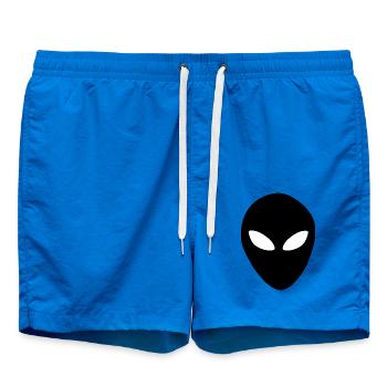 Aliens Außerirdischer Kopf - Badeshorts - Cobalt blue - Vorne - AI Model Male 185 light (185cm)
