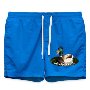 Ente Stockente - Badeshorts - Cobalt blue - Vorne - AI Model Male 185 light (185cm)