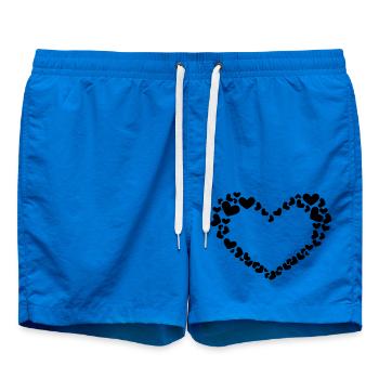 Herz Design mit Herzchen - Badeshorts - Cobalt blue - Vorne - AI Model Male 185 light (185cm)