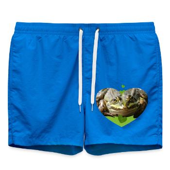 Frosch Kröte Frösche Prinz - Badeshorts - Cobalt blue - Vorne - AI Model Male 185 light (185cm)