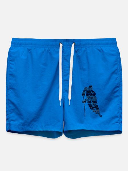 Sprache der Hockey (Schwarz) - Badeshorts - Cobalt blue