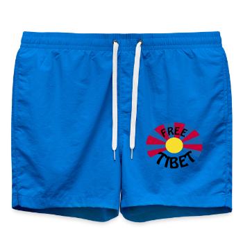 free tibet - Badeshorts - Cobalt blue - Vorne - AI Model Male 185 light (185cm)