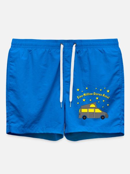 eine million sterne hotel campingbus - Badeshorts - Cobalt blue