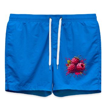 Framboises explosion de peinture - Short de bain - cobalt blue - Devant - AI Model Male 185 light (185cm)