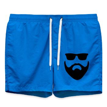 Bart Bart Hipster wie ein Boss - Badeshorts - Cobalt blue - Vorne - AI Model Male 185 light (185cm)