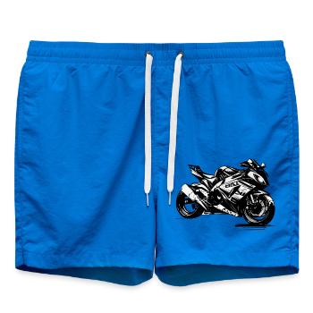 Zeigen Sie Ihren Stil mit unseren Motorradlogos - Badeshorts - Cobalt blue - Vorne - AI Model Male 185 light (185cm)
