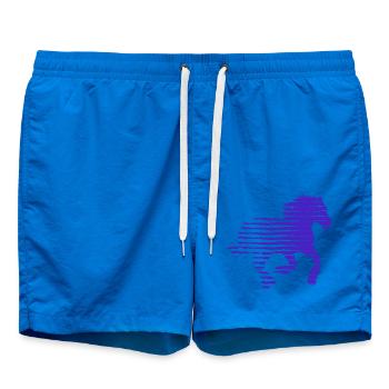 PFERD. FOHLEN. STUTE. TIER. TIERE. NATUR. - Badeshorts - Cobalt blue - Vorne - AI Model Male 185 light (185cm)