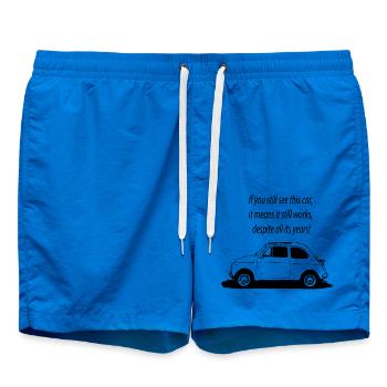 500 Italy - Swim Trunks - cobalt blue - Front - AI Model Male 185 light (185cm)