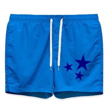 STERN. STERN. STERNE. FEST. JAHRESTAG. WEIHNACHTEN - Badeshorts - Cobalt blue - Vorne - AI Model Male 185 light (185cm)