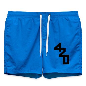 420 Klassenzeichen - Badeshorts - Cobalt blue - Vorne - AI Model Male 185 light (185cm)