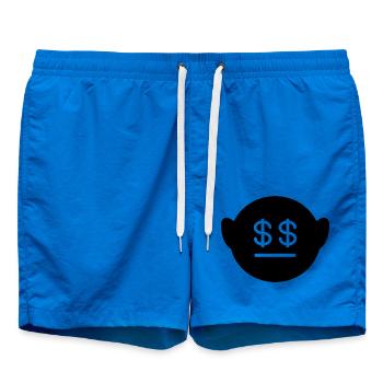 Gesicht Dollar - Badeshorts - Cobalt blue - Vorne - AI Model Male 185 light (185cm)