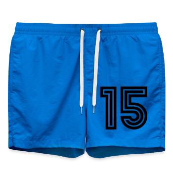 15. 15 ANS. 15e ANNIVERSAIRE. ANNIVERSAIRE 15 ANS. - Short de bain - cobalt blue - Devant - AI Model Male 185 light (185cm)