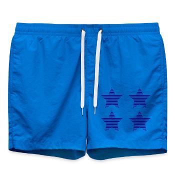 STERN. STERNE. STERN. STERNE. FEST. JAHRESTAG - Badeshorts - Cobalt blue - Vorne - AI Model Male 185 light (185cm)