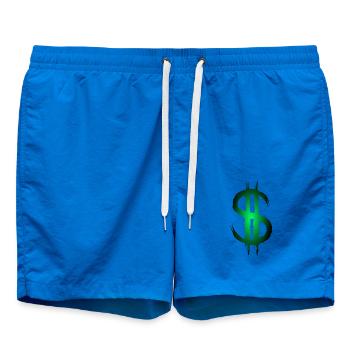 Dollarzeichen Dollar Geld Symbol - Badeshorts - Cobalt blue - Vorne - AI Model Male 185 light (185cm)
