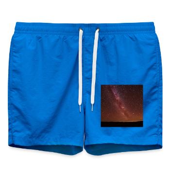 Sternenhimmel Vergleichsbild - Badeshorts - Cobalt blue - Vorne - AI Model Male 185 light (185cm)