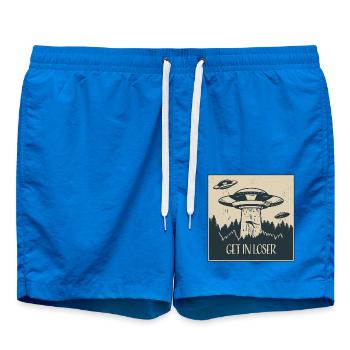 Außerirdischer Ufo Lustig Weltraum Geschenk - Badeshorts - Cobalt blue - Vorne - AI Model Male 185 light (185cm)