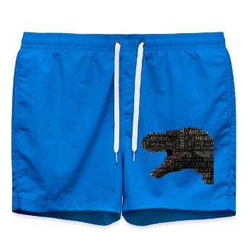 Dinosaurier - Badeshorts - Cobalt blue - Vorne - AI Model Male 185 light (185cm)
