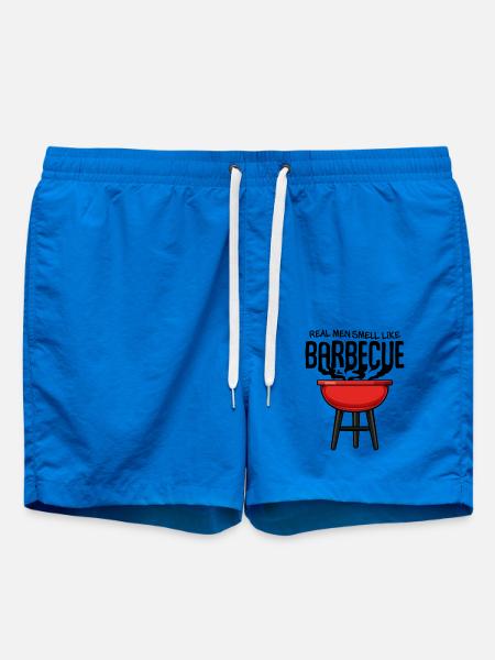 Red Kettle Grill Illustration - Short de bain - cobalt blue