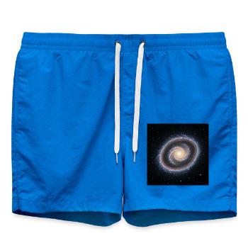 Galaxie Spirale Kunstdruck - Badeshorts - Cobalt blue - Vorne - AI Model Male 185 light (185cm)