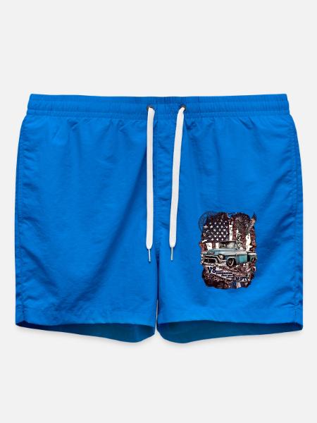 V8 Americana Truck Tattoo - Badeshorts - Cobalt blue