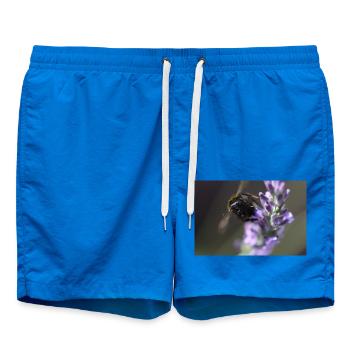 Biene lavendel Lavendelblüte - Badeshorts - Cobalt blue - Vorne - AI Model Male 185 light (185cm)