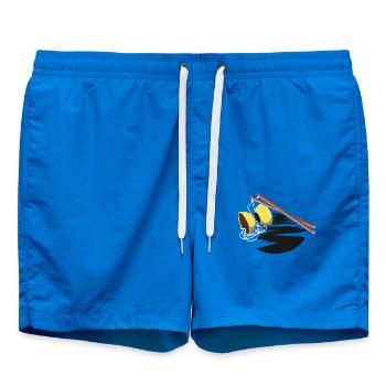 Schwungvoller Diabolo Jongleur - Badeshorts - Cobalt blue - Vorne - AI Model Male 185 light (185cm)