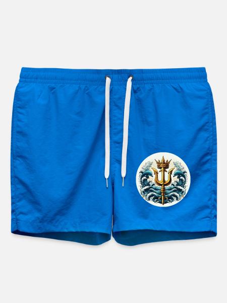 Trident Symbol - Swim Trunks - cobalt blue