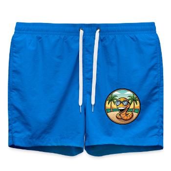 Schlange Lustige Cartoon Sommer Strand Sonnenbrille Cool - Badeshorts - Cobalt blue - Vorne - AI Model Male 185 light (185cm)