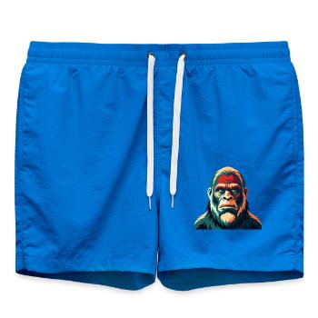 Big Foot Cartoon Figur Buntes Haustier Tier - Badeshorts - Cobalt blue - Vorne - AI Model Male 185 light (185cm)