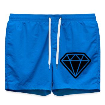 Diamond icon - Swim Trunks - cobalt blue - Front - AI Model Male 185 light (185cm)