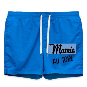 OMA. MUTTERTAG. ALLES GUTE ZUM GEBURTSTAG OMA. ICH LIEBE DICH - Badeshorts - Cobalt blue - Vorne - AI Model Male 185 light (185cm)