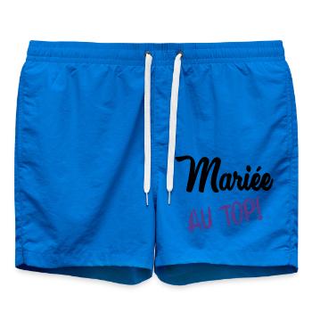 FUTURE MARIEE. EVJF. MARIEE - Short de bain - cobalt blue - Devant - AI Model Male 185 light (185cm)