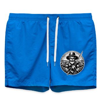 Angler Logo - Swim Trunks - cobalt blue - Front - AI Model Male 185 light (185cm)