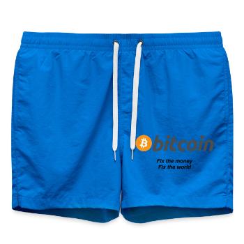 Fixthemoney - Badeshorts - Cobalt blue - Vorne - AI Model Male 185 light (185cm)