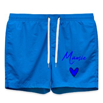 OMA. MUTTERTAG. ALLES GUTE ZUM GEBURTSTAG OMA. ICH LIEBE DICH - Badeshorts - Cobalt blue - Vorne - AI Model Male 185 light (185cm)
