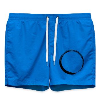 Kreisform Kreis Symbol Form Neu Schwarz - Badeshorts - Cobalt blue - Vorne - AI Model Male 185 light (185cm)