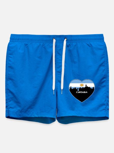 Cordoba Argentinien Flagge Skyline Reise Souvenir - Badeshorts - Cobalt blue
