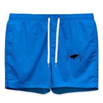 Billard Billiard Tisch Herzschlag - Badeshorts - Cobalt blue - Vorne - AI Model Male 185 light (185cm)