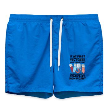 Wissenschaft Wissenschaftler - Badeshorts - Cobalt blue - Vorne - AI Model Male 185 light (185cm)