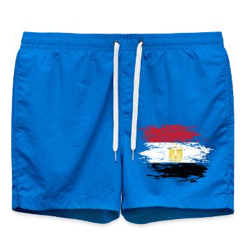 Ägypten Flagge used - Badeshorts - Cobalt blue - Vorne - AI Model Male 185 light (185cm)