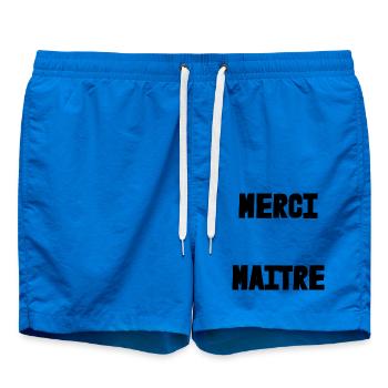 MEISTER. VIELEN DANK. DANKE, MEISTER. MEISTER. MEISTER-GESCHENK - Badeshorts - Cobalt blue - Vorne - AI Model Male 185 light (185cm)