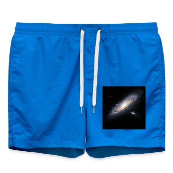 Galaktische Spiralgalaxie Druck - Badeshorts - Cobalt blue - Vorne - AI Model Male 185 light (185cm)